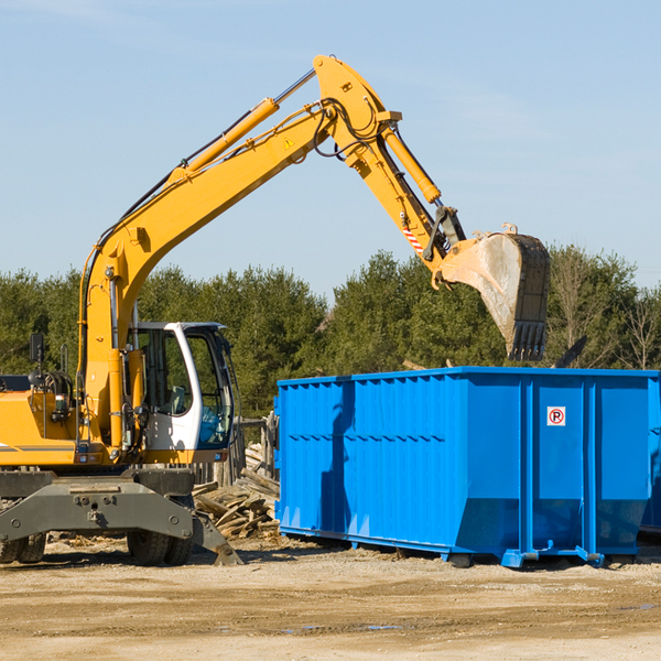 are there any restrictions on where a residential dumpster can be placed in Buffalo Iowa